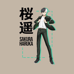 Свитшот хлопковый мужской Ветролом - Харука Сакура, цвет: миндальный — фото 2