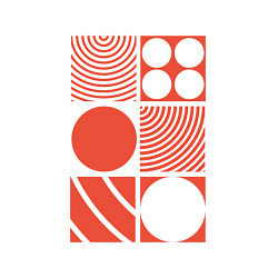 Свитшот хлопковый мужской Красная абстракция, цвет: белый — фото 2