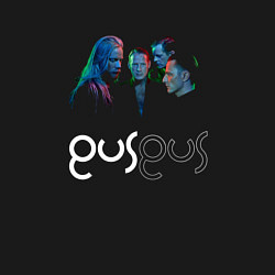 Свитшот хлопковый мужской Gus Gus - A band, цвет: черный — фото 2