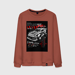 Свитшот хлопковый мужской Скайлайн корч, цвет: кирпичный