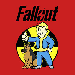 Свитшот хлопковый мужской Vault boy and dog, цвет: красный — фото 2