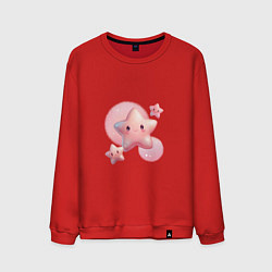 Свитшот хлопковый мужской Звёздочка моя, цвет: красный