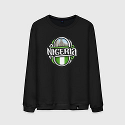 Свитшот хлопковый мужской Nigeria, цвет: черный