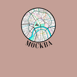 Свитшот хлопковый мужской Центр Москвы, цвет: пыльно-розовый — фото 2