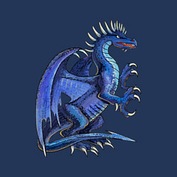 Свитшот хлопковый мужской Azure dragon, цвет: тёмно-синий — фото 2