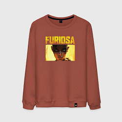 Свитшот хлопковый мужской Фуриоса - Хроники Безумного Макса, цвет: кирпичный