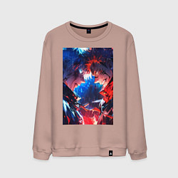 Мужской свитшот Магическая битва Сатору Годзё Сукуна Рёмэн