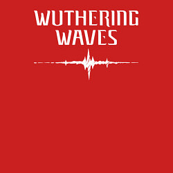 Свитшот хлопковый мужской Wuthering Waves Frequency, цвет: красный — фото 2