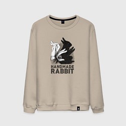 Мужской свитшот Кролик ручной работы