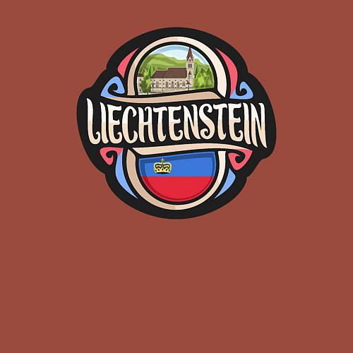 Мужской свитшот Лихтенштейн / Кирпичный – фото 3