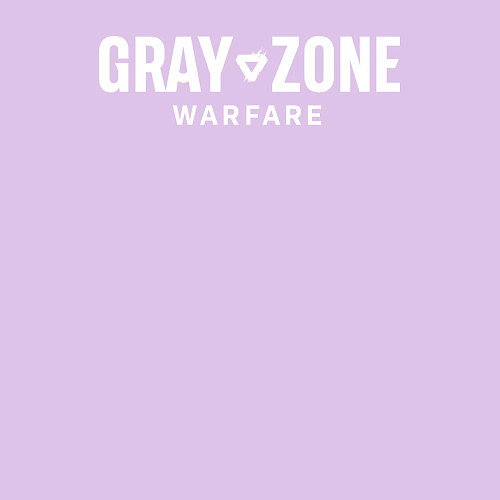 Мужской свитшот Gray zone warfare logo / Лаванда – фото 3