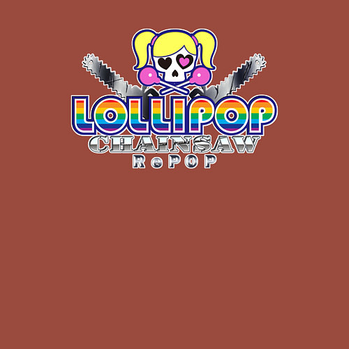 Мужской свитшот Lollipop chainsaw repop logo / Кирпичный – фото 3