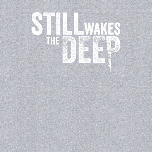 Мужской свитшот Still wakes the deep logo / Меланж – фото 3