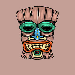 Свитшот хлопковый мужской Tiki face, цвет: пыльно-розовый — фото 2