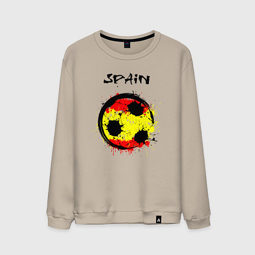 Мужской свитшот Football Spain / Миндальный – фото 1