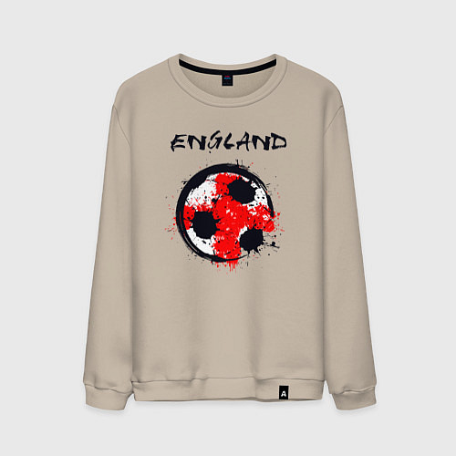 Мужской свитшот Football England / Миндальный – фото 1