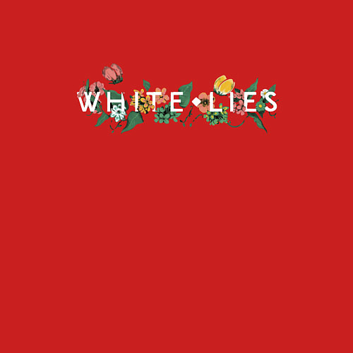 Мужской свитшот White Lies - Flowers new / Красный – фото 3