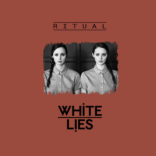 Мужской свитшот White Lies - Ritual / Кирпичный – фото 3