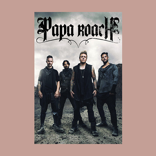 Мужской свитшот Papa Roach all / Пыльно-розовый – фото 3