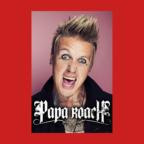 Мужской свитшот Papa Roach - Jacoby Shaddix / Красный – фото 3