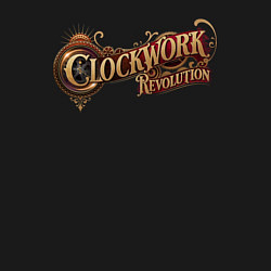 Свитшот хлопковый мужской Clockwork revolution logo, цвет: черный — фото 2