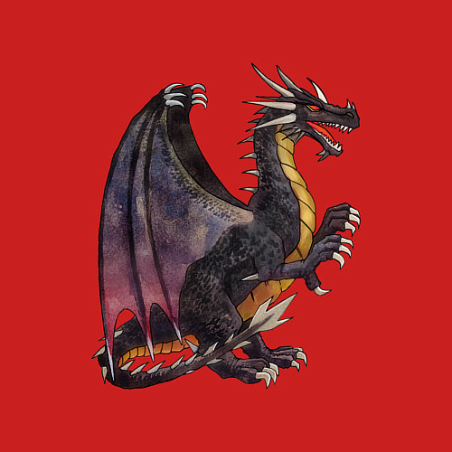 Мужской свитшот HOMM3 Black Dragon / Красный – фото 3