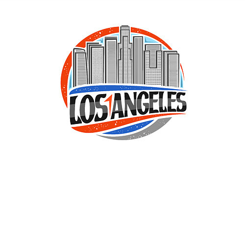 Мужской свитшот City Los Angeles / Белый – фото 3