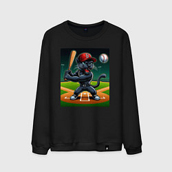 Мужской свитшот Пантера - баттер бейсбольной команды