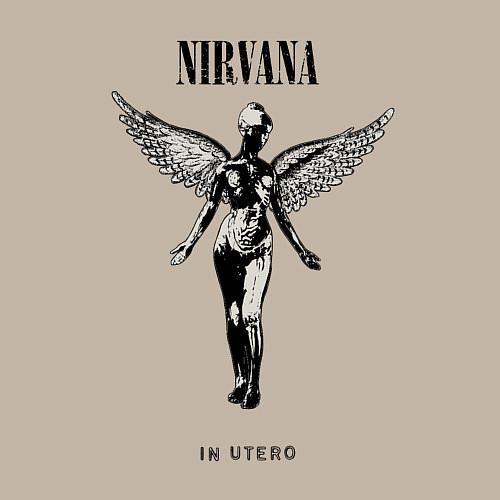 Мужской свитшот In utero Nirvana / Миндальный – фото 3