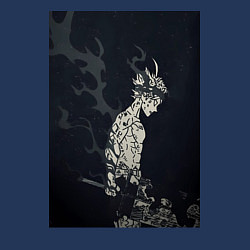 Свитшот хлопковый мужской Чёрный клевер Аста антимаг, цвет: тёмно-синий — фото 2