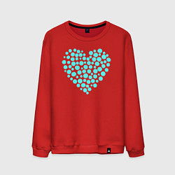 Мужской свитшот Неоновое сердце