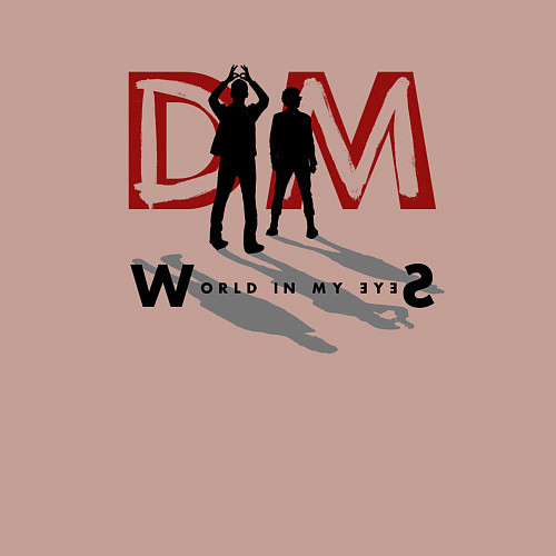 Мужской свитшот Depeche Mode - World in my eyes fletch / Пыльно-розовый – фото 3