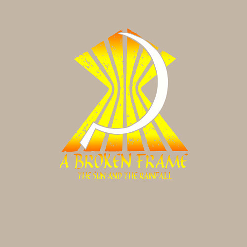 Мужской свитшот Depeche Mode - A Broken Frame logo / Миндальный – фото 3