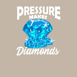 Свитшот хлопковый мужской Pressure makes diamonds, цвет: миндальный — фото 2