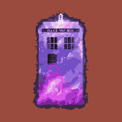 Свитшот хлопковый мужской Violet tardis, цвет: кирпичный — фото 2