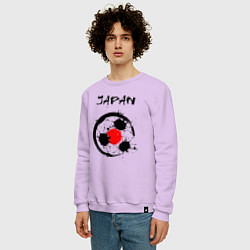 Свитшот хлопковый мужской Сборная Японии, цвет: лаванда — фото 2
