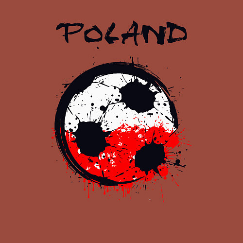 Мужской свитшот Сборная Польши / Кирпичный – фото 3