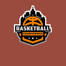 Свитшот хлопковый мужской Championship basketball, цвет: кирпичный — фото 2