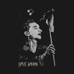 Свитшот хлопковый мужской Depeche Mode - Gahan microphone, цвет: черный — фото 2