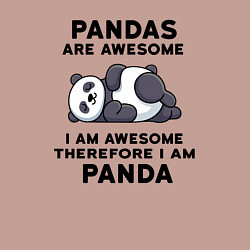 Свитшот хлопковый мужской Будь собой, цвет: пыльно-розовый — фото 2