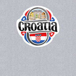 Свитшот хлопковый мужской Croatia, цвет: меланж — фото 2