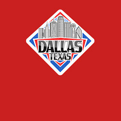 Свитшот хлопковый мужской Даллас Техас, цвет: красный — фото 2