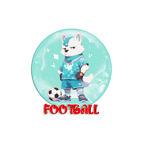 Мужской свитшот Забавный гордый футболист / Белый – фото 3