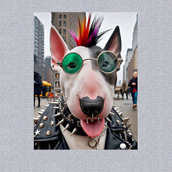 Свитшот хлопковый мужской Bully punk musician - ai art fantasy, цвет: меланж — фото 2