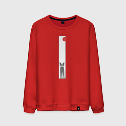 Мужской свитшот Хитрая лиса в рамке