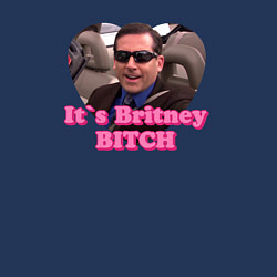 Свитшот хлопковый мужской Michael Scott its Breatney B*tch - the office, цвет: тёмно-синий — фото 2