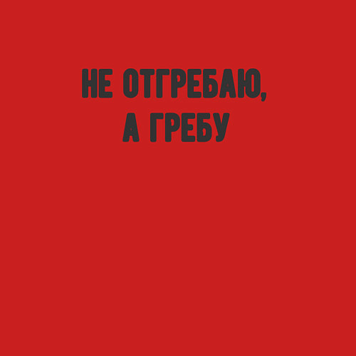 Мужской свитшот Не отгребаю гребу / Красный – фото 3