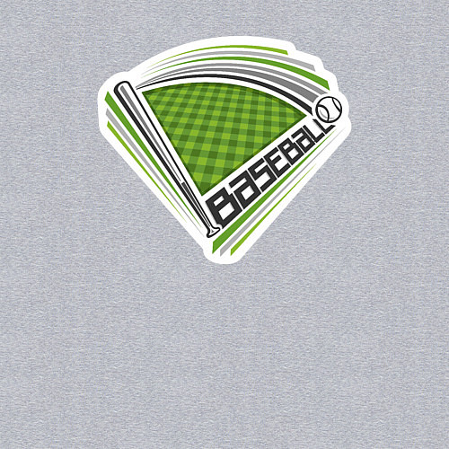 Мужской свитшот Sport baseball / Меланж – фото 3