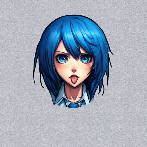 Мужской свитшот Синеглазая / Меланж – фото 3