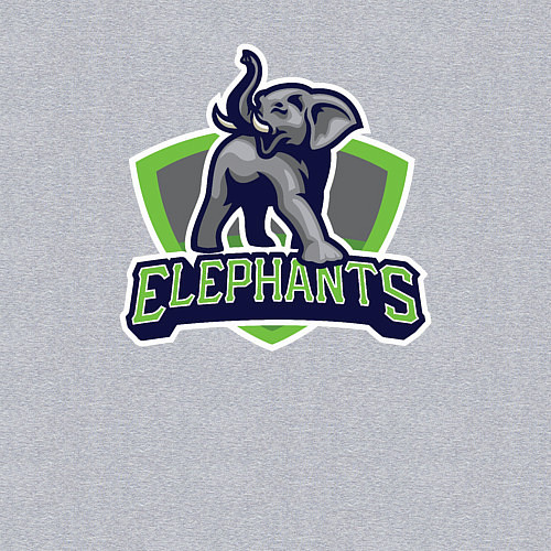 Мужской свитшот Elephants / Меланж – фото 3